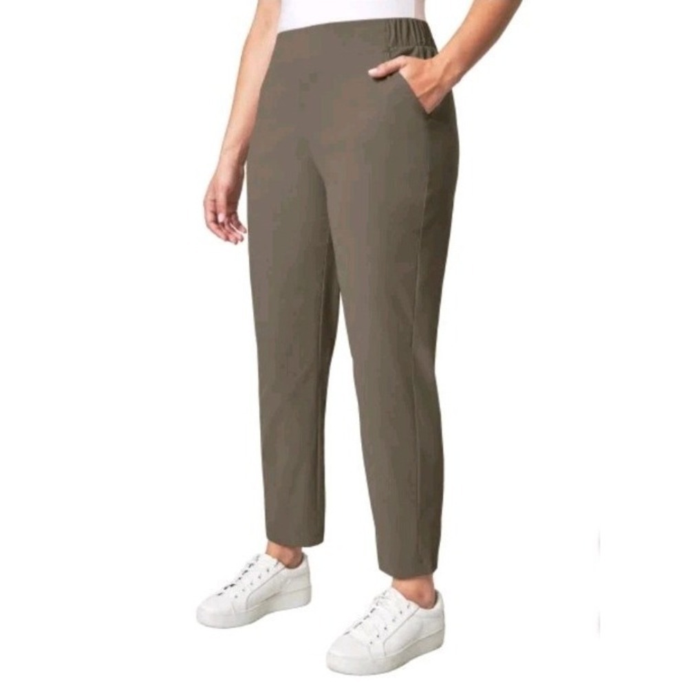 Modern Ambition Ladies' Travel Stretch Pant,‎ Brown, XL